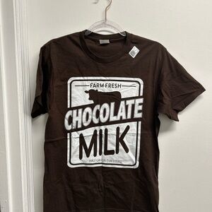 Farm Fresh Chocolate Milk Brown T-Shirt